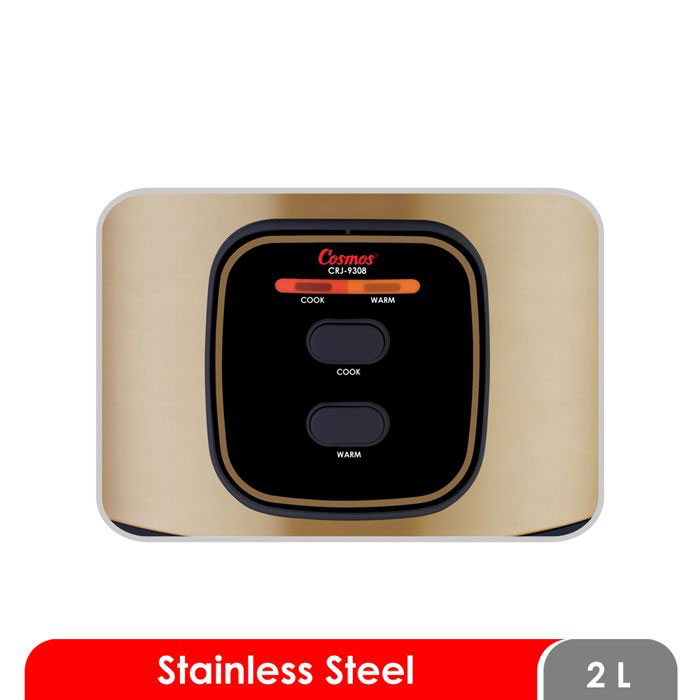 Cosmos Rice Cooker Stainless 3in1 Gold 2 L - CRJ-9308 | CRJ9308